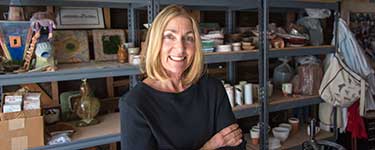 Lisa Maher in her studio