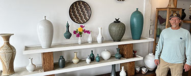 Lisa Maher in her studio
