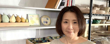 Lisa Maher in her studio